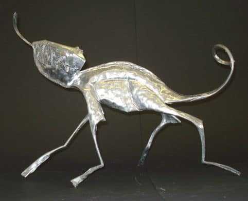 Chameleon beaten metal
