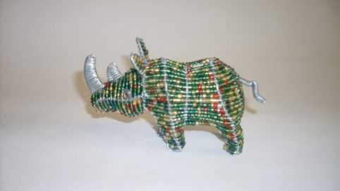 beaded rhino