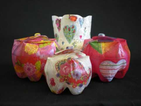 decopage containers