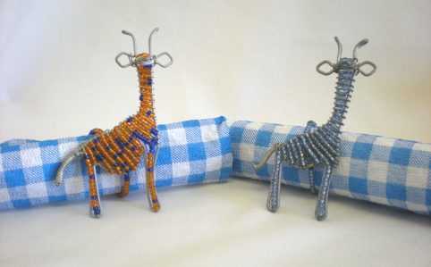 Serviette Ring - various animals - wire and beads