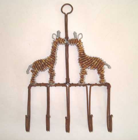 keyrack girrafe beaded
