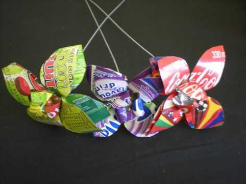 tin can flowers
