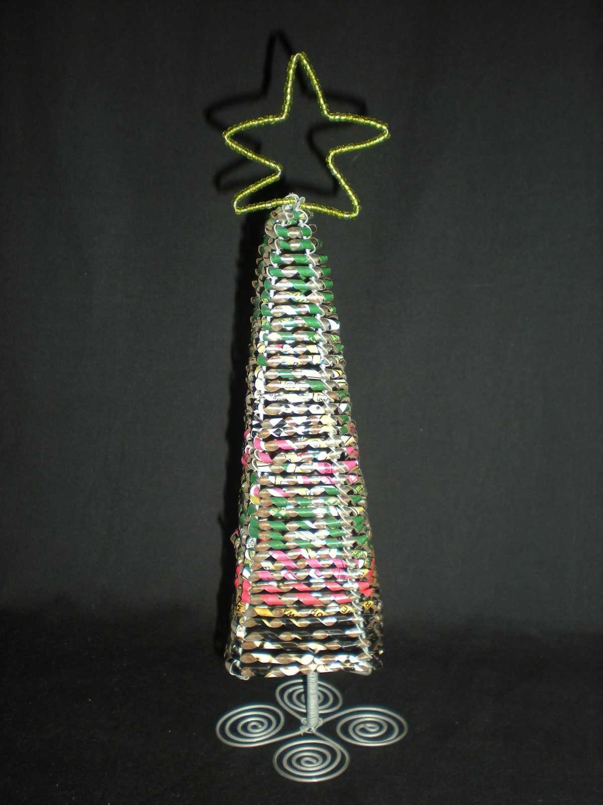 twisted tin can xmas tree African Home